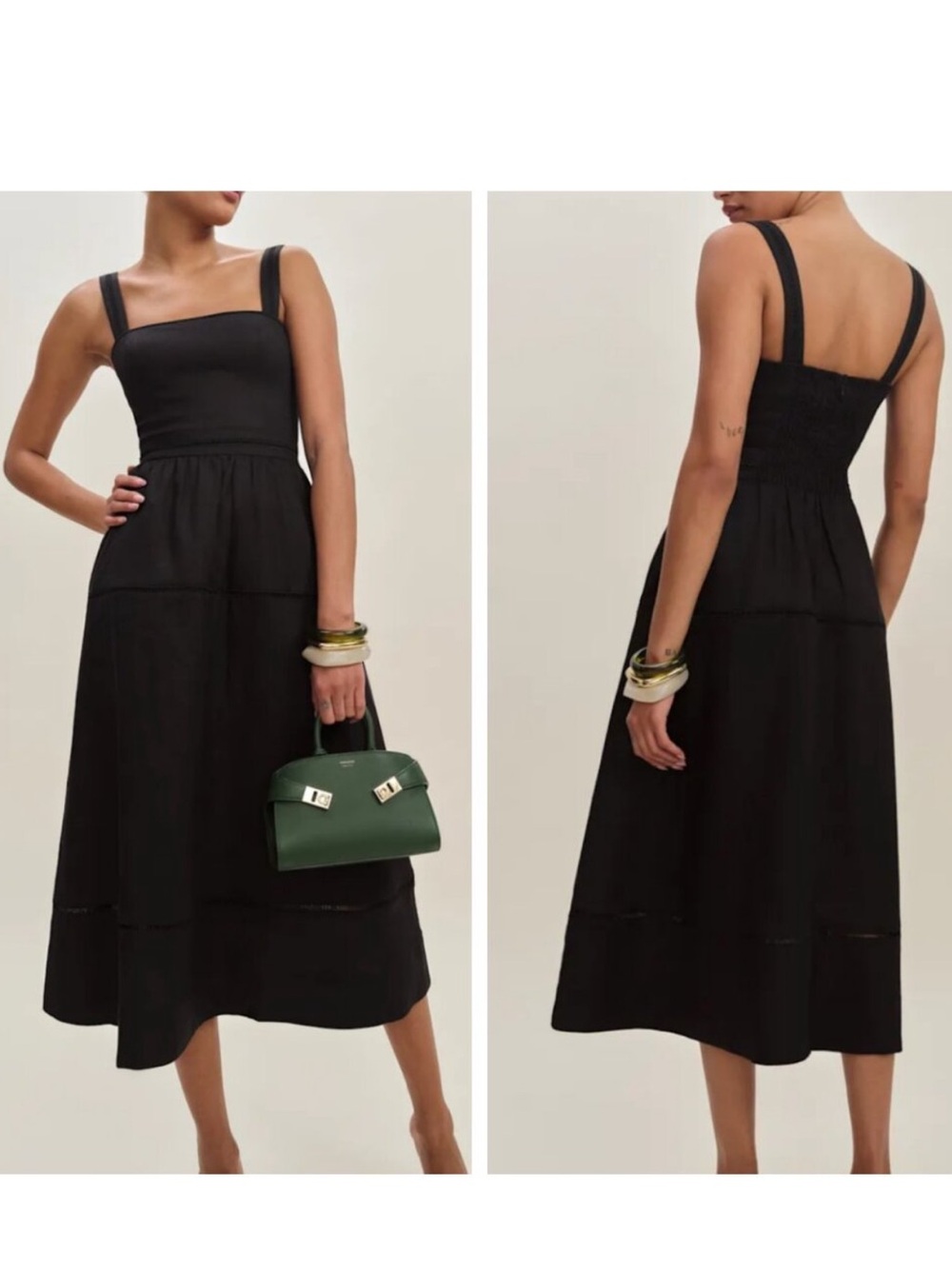 REFORMATION Everett Linen Dress NWT